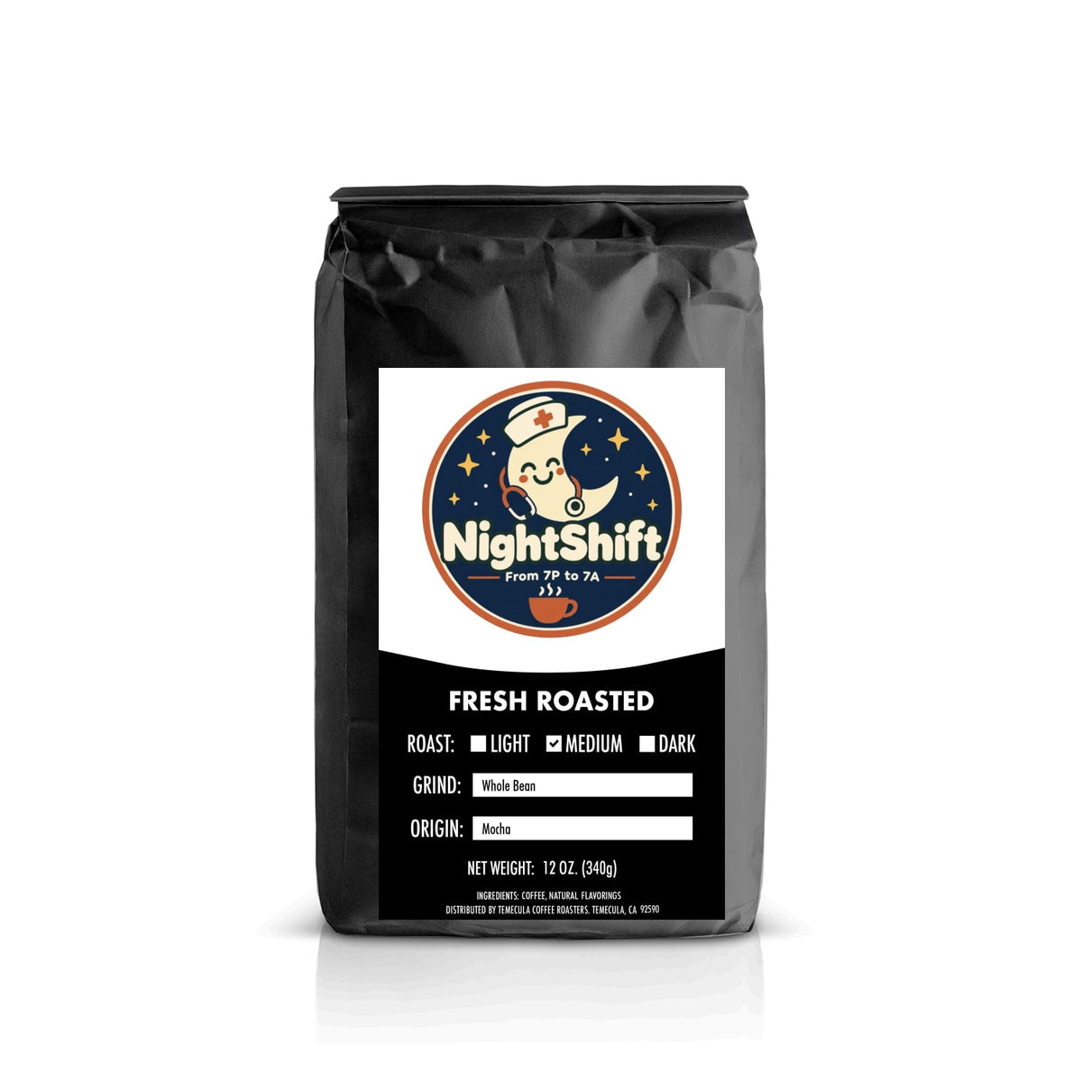 7PM clock In Mocha